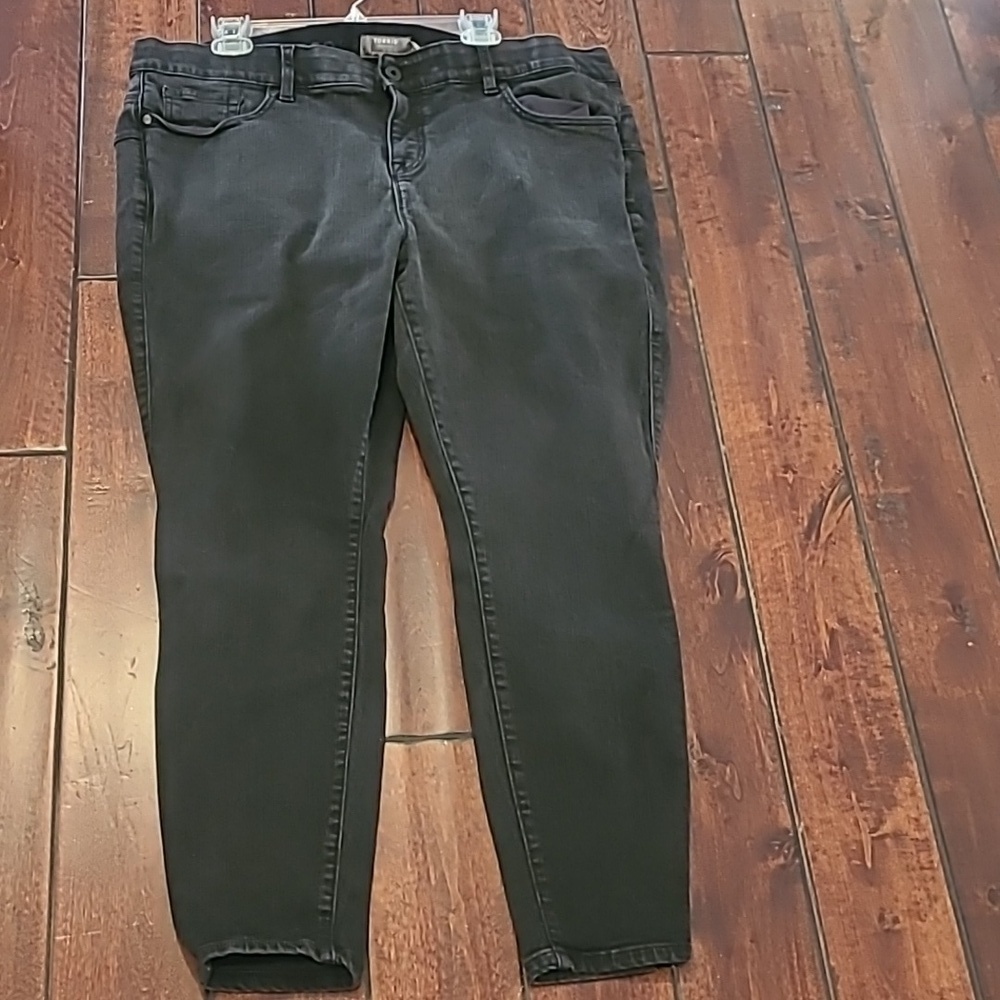 Torrid Distressed Black Denim Bombshell Skinny Jeans Size 22R